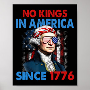 Póster No Hay Reyes En Estados Unidos Desde La Bandera De