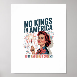 Póster No hay reyes en Estados Unidos, solo el orgullo de