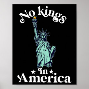 Póster No hay reyes en la bandera de Estados Unidos prote