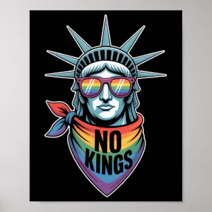Póster No Hay Reyes En La Estatua Del Orgullo Libertario
