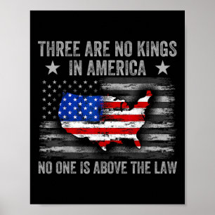 Póster No Hay Reyes En Los Estados Unidos Los Tees Gracio