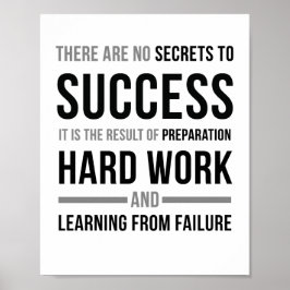 Póster No Hay Secretos Para El Éxito
