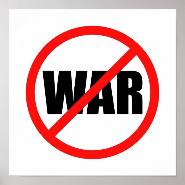 Póster No hay símbolo de guerra (Frente)
