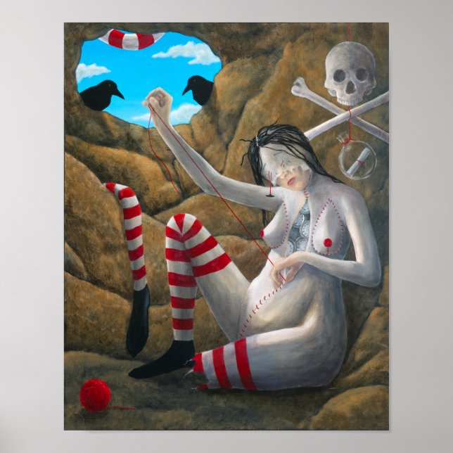 Póster "No hay tiempo" de Christiane Cegavske (Frente)