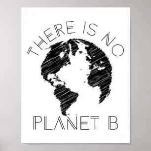 Póster No Hay Un Mundo Planeta B Contra El Calentamiento 
