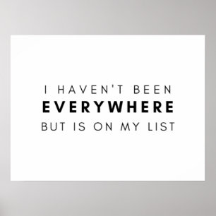 Póster No he estado en todas partes pero está en mi lista