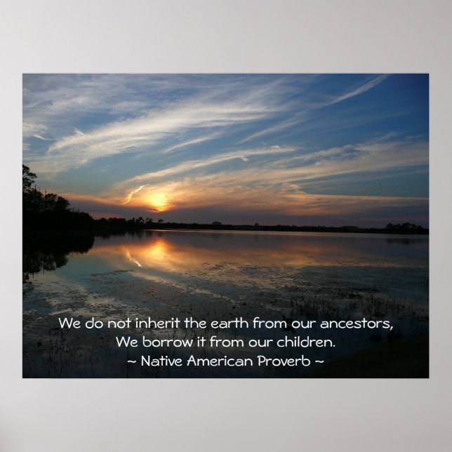 Póster No heredamos la tierra... (Frente)