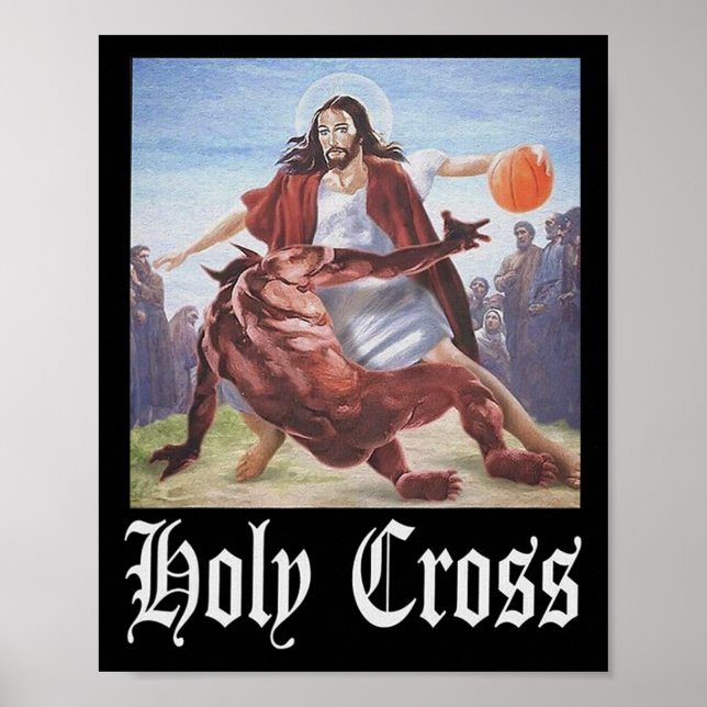 Póster No Hoy Satanás Jesus Crossover Bysketbyll Holy Cr (Frente)