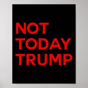 Póster No Hoy Trump Pro Democracia No Hay Reyes En Améric