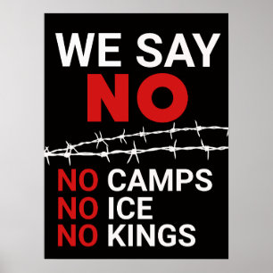 Póster No ICE No Campos No Reyes Cartel de Descarga Póste