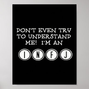 Póster No intentes entenderme, soy un infj