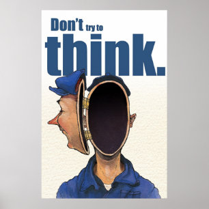 Póster No intentes pensar.