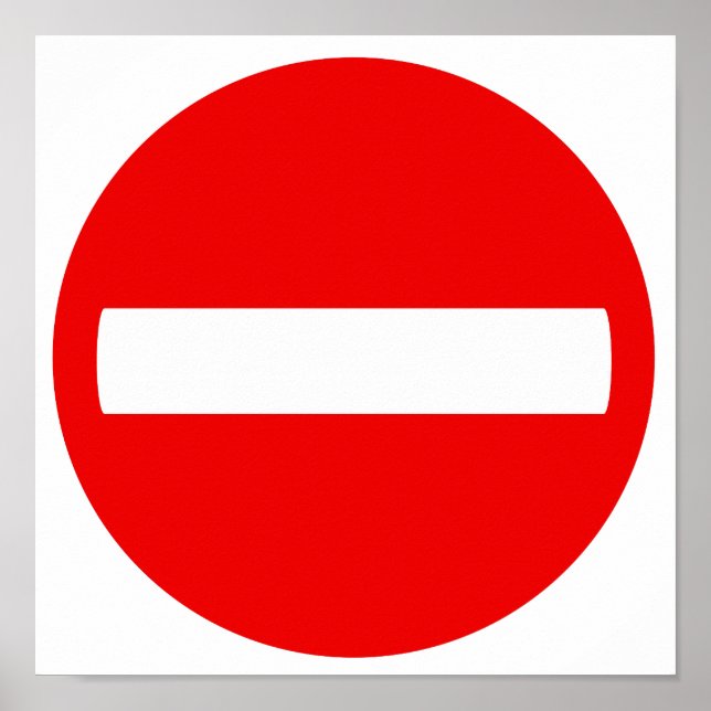 Póster No introducir Rótulo (Poster) (Frente)