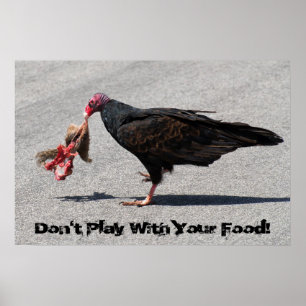Póster ¡No juegues con tu comida!