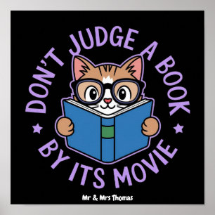 Póster No Juzgues un Libro por su Película, el Libro es M