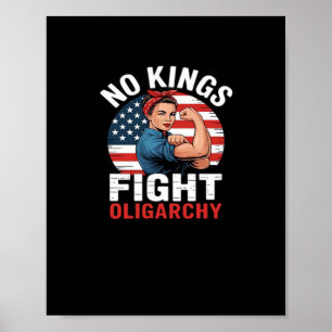 Póster No King Patriótica Libertad No Reyes En América Vi