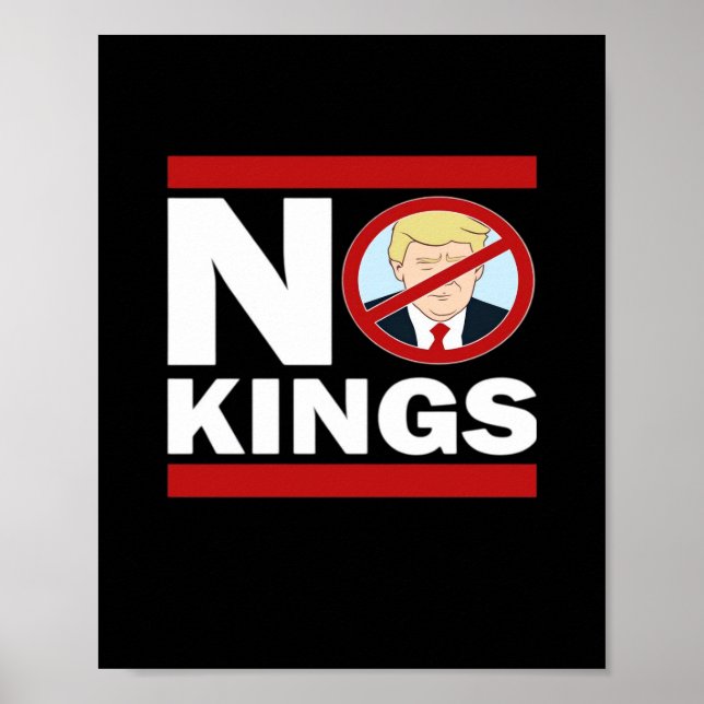Póster No Kings Anti Classic Minimal Clean (Frente)