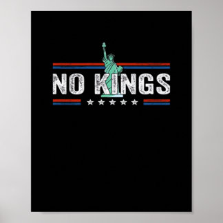 Póster No Kings Day Retro Classic Design