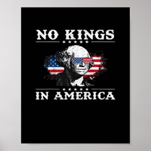 Póster No Kings En América Doge Clásico Meme Divertido