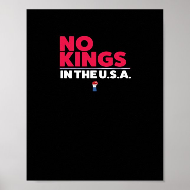 Póster No Kings En EE. UU. Gráfico de Moda (Frente)