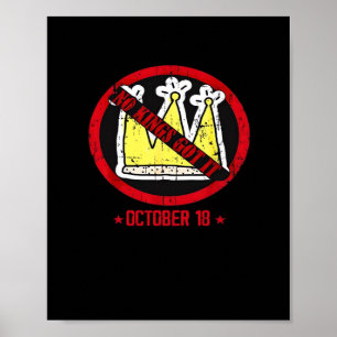 Póster No Kings Estilo Clásico Creativo