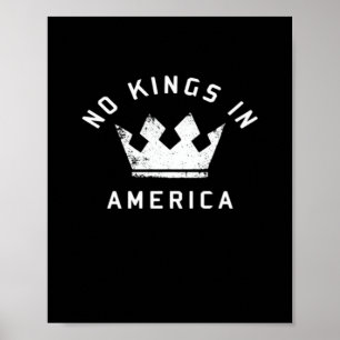 Póster No Kings In America Anti Antifascismo No Kings En