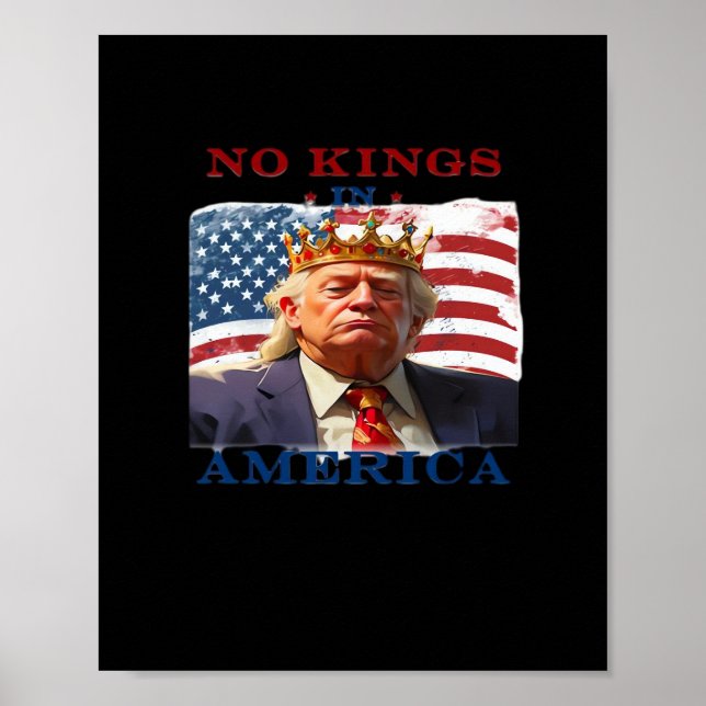 Póster No Kings In America Anti Classic Simple Clean (Frente)