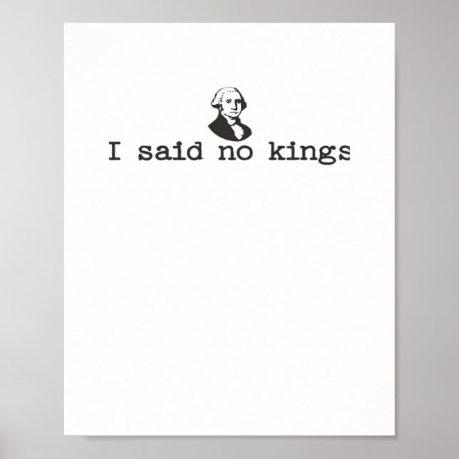 Póster No Kings In America Bold Casual (Frente)