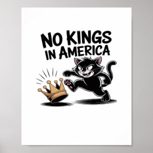Póster No Kings In America Classic Bold Casual