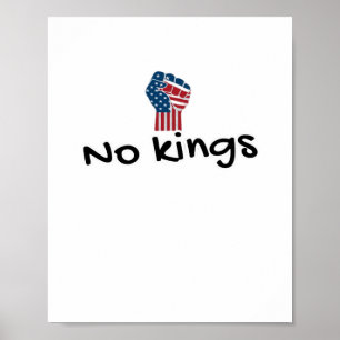 Póster No Kings In America Classic Minimal Clean