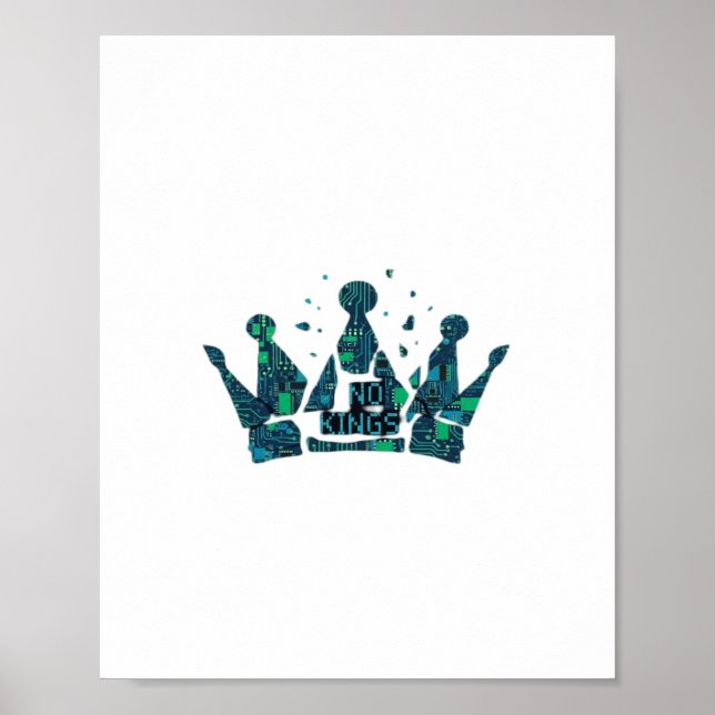 Póster No Kings In America Freedom Aesthetic (Frente)