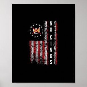 Póster No Kings In America Minimal Limpio