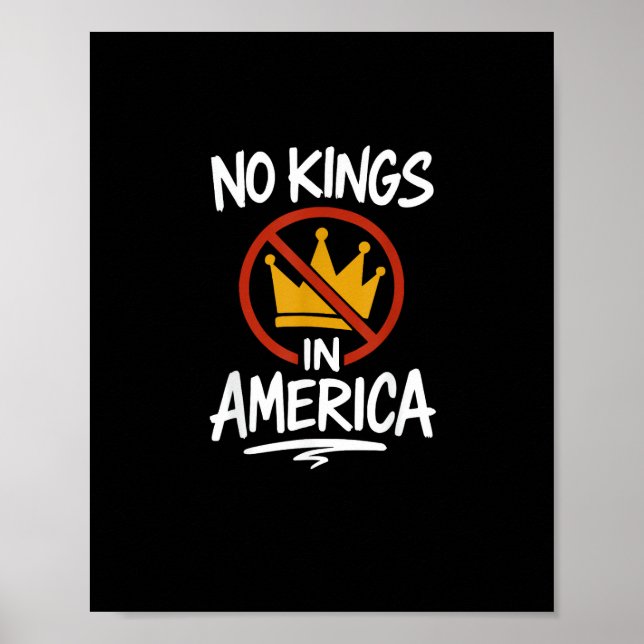 Póster No Kings In America No Crown Minimal Clean (Frente)