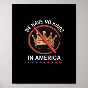 Póster No Kings In America Retro Clásico