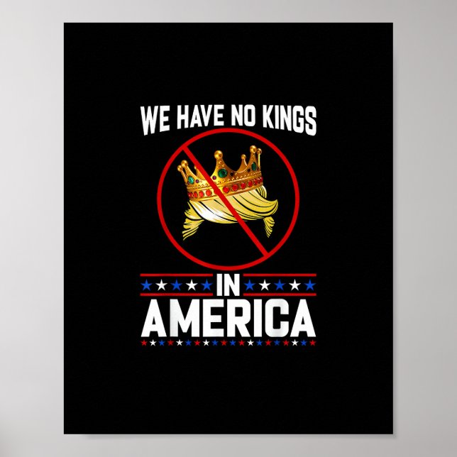 Póster No Kings In America Save I Dissent Minimal Freedom (Frente)