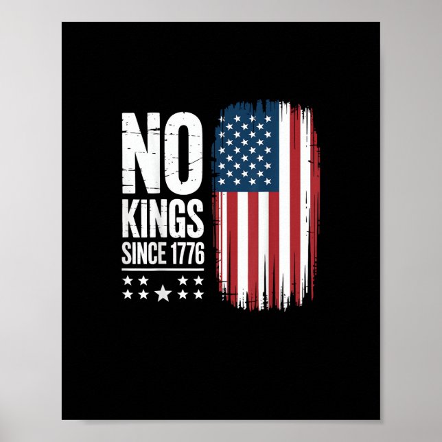 Póster No Kings In America Since 1776 Freedom Spirit Look (Frente)