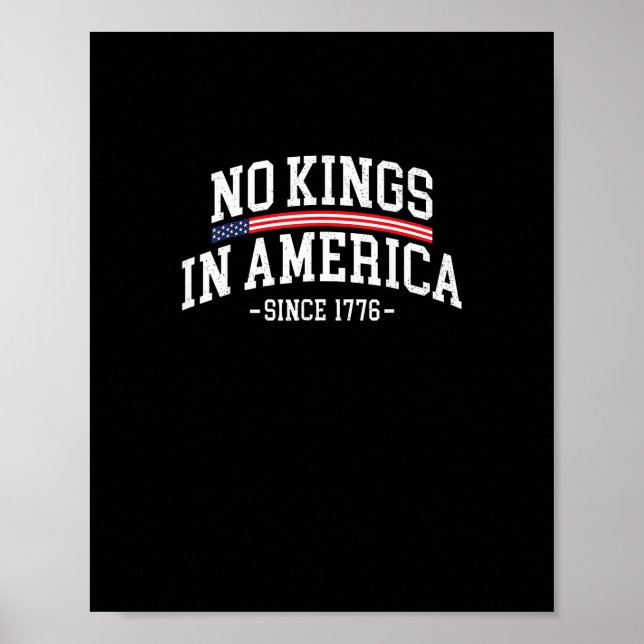 Póster No Kings In America Since 1776 Freedom Spirit Look (Frente)
