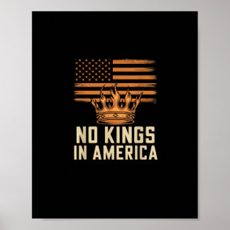 Póster No Kings In America United States Independence Cre