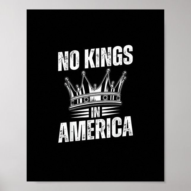 Póster No Kings In America United States Independence Vin (Frente)