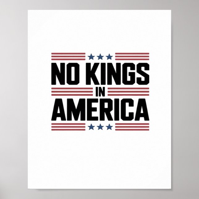 Póster No Kings In America USA Creative Style (Frente)
