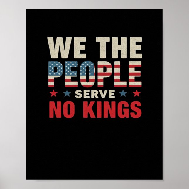 Póster No Kings In America We The People Classic (Frente)