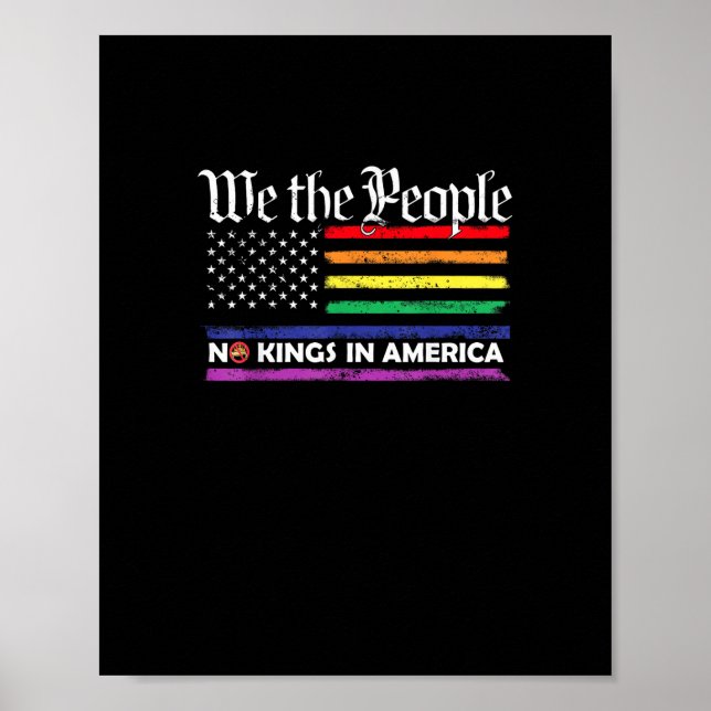 Póster No Kings In America We The People Creative Design (Frente)