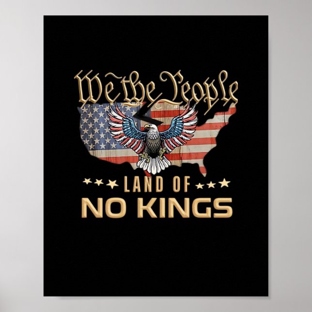 Póster No Kings In America We The People Creative Style (Frente)