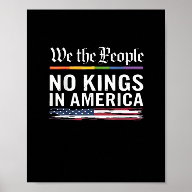Póster No Kings In America We The People Political Americ (Frente)