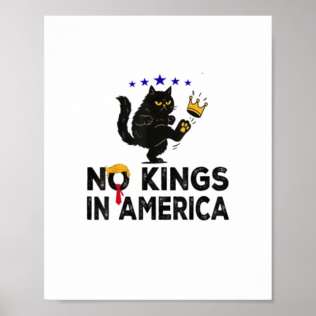 Póster No Kings In America We The People Political Minima (Frente)