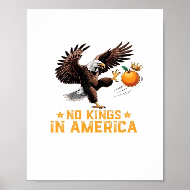 Póster No Kings In America We The People Political Retro  (Frente)