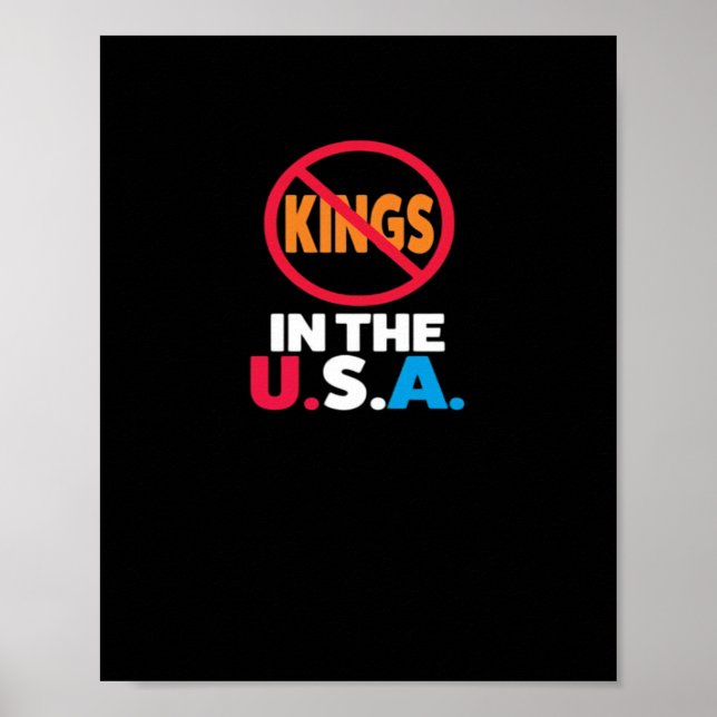 Póster No Kings In The USA (Frente)