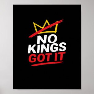 Póster No Kings It Creative Casual