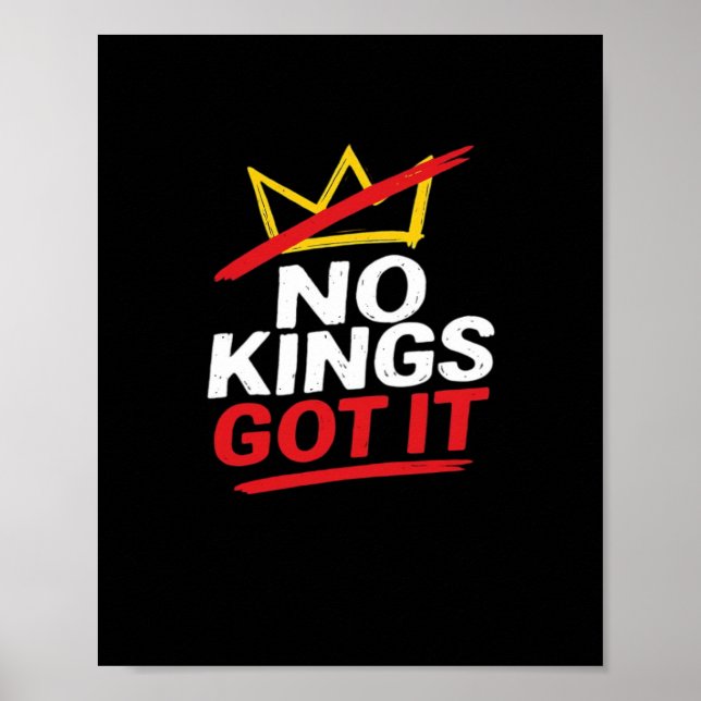 Póster No Kings It Creative Casual (Frente)