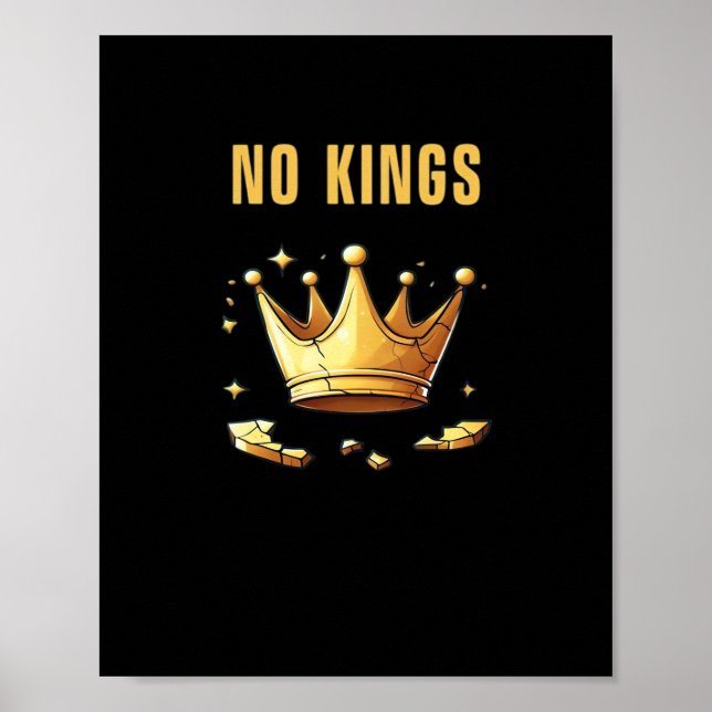 Póster No Kings. Simple Yet Impactful Visual Of A Destroy (Frente)